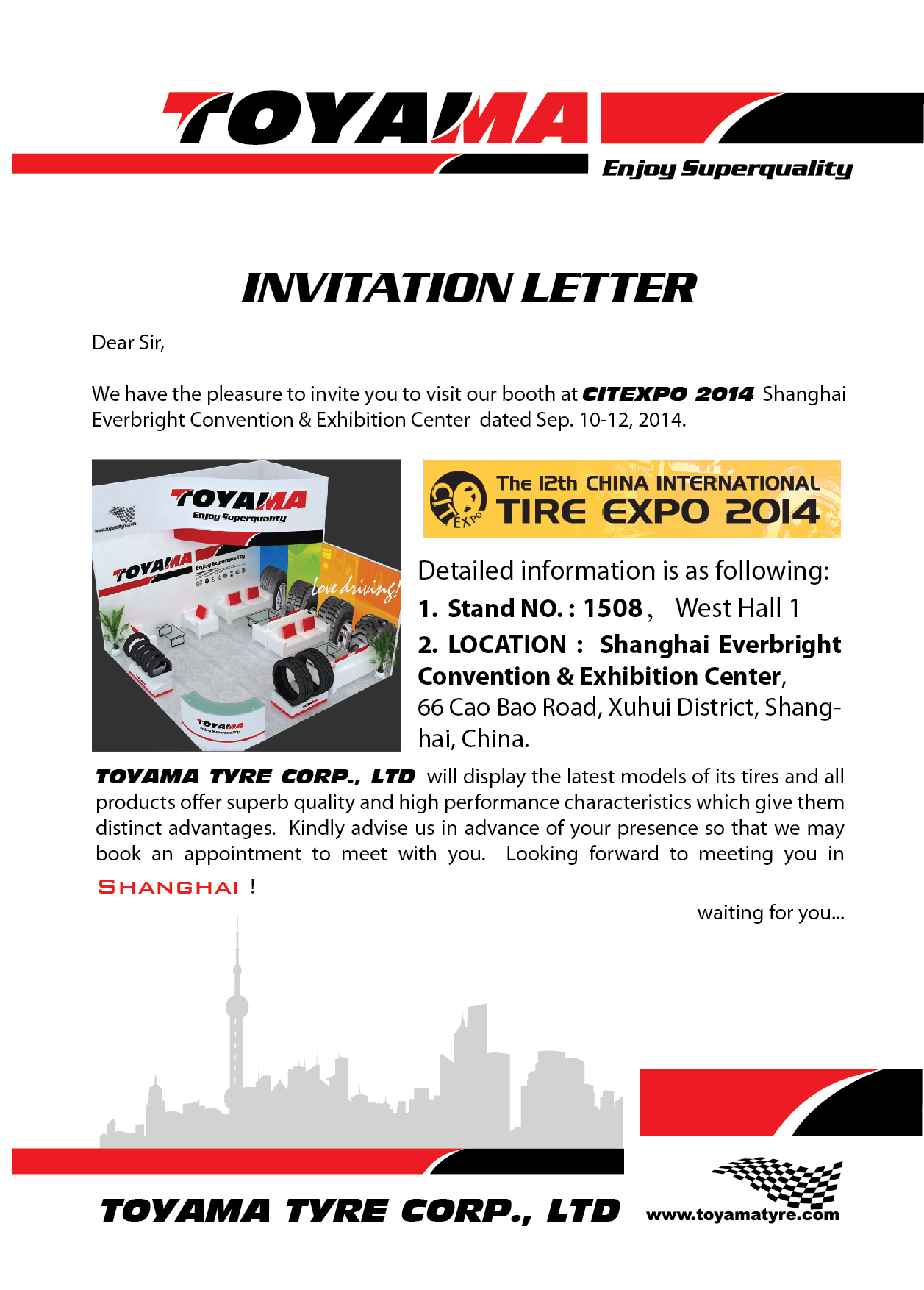 shanghai2014INVITATION LETTER